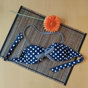 Xhilaration Polka-dot Bikini top bandeau